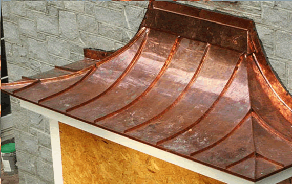 ElC copper roofing